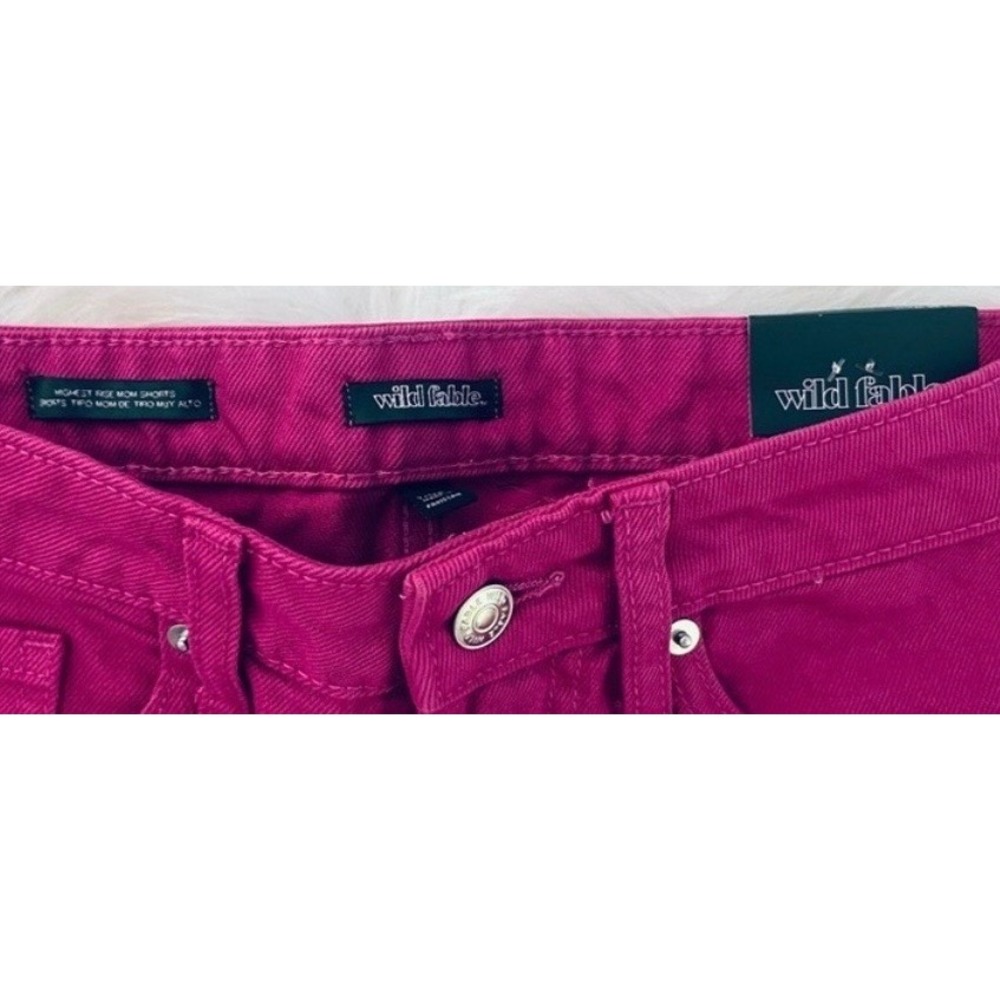 NEW Wild Fable Women's Size 2/26 Magenta Pink High Rise Mom Shorts - Picture 5 of 6